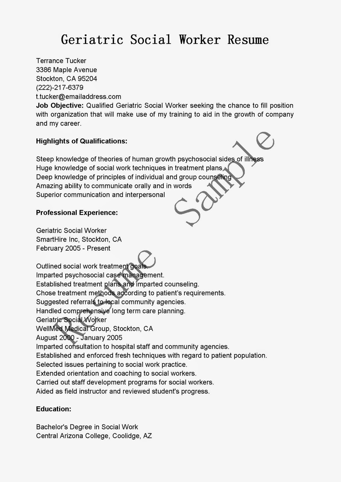 Resume phrases for agriculture research
